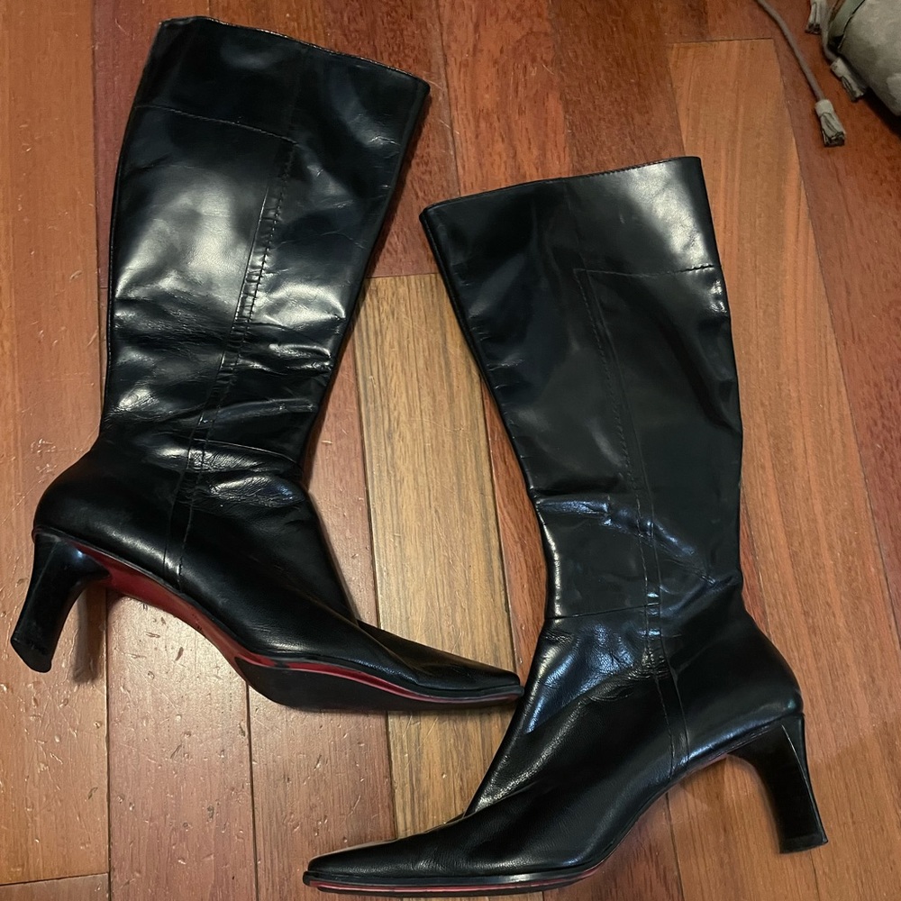 Nine West Calf High Leather Boots